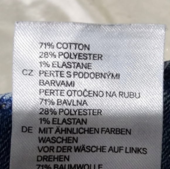 &Denim By H&M Super Skinny Low Rise Distressed Knee Jeans - Picture 9 of 9